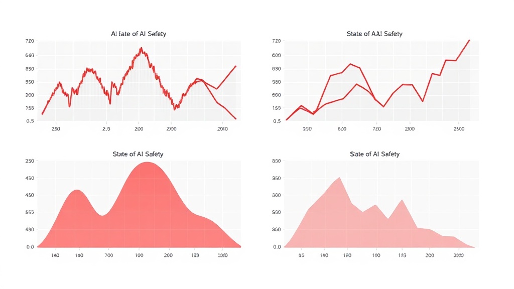 Visual satire reveals gaps between AI safety rhetoric and actual progress in addressing critical system risks