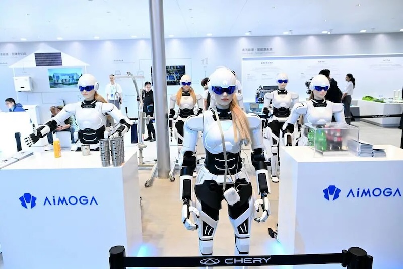 Chery's robotics brand Aimoga launches consumer sales of humanoid robots at $42,000, accelerating commercialization of embodied AI technology.
