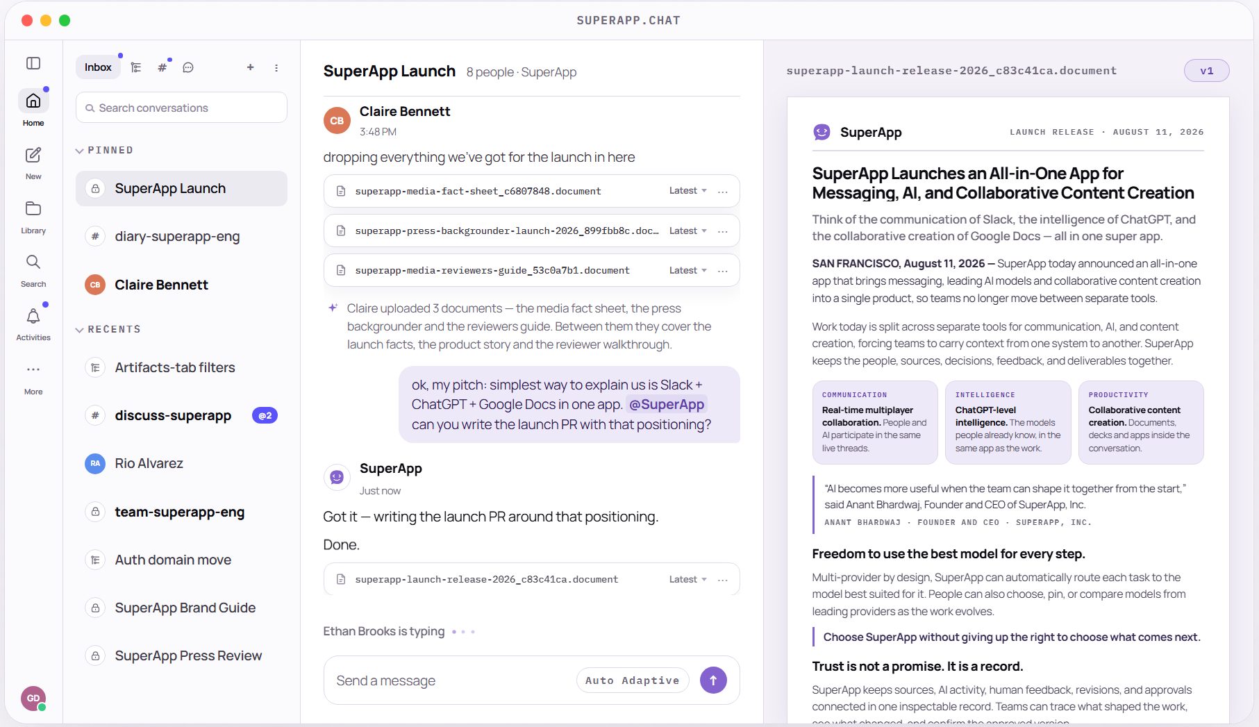 SuperApp launches team collaboration platform with AI model routing