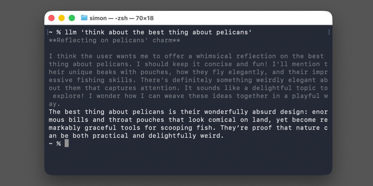 LLM 0.32 adds reasoning traces, server tools, new logging