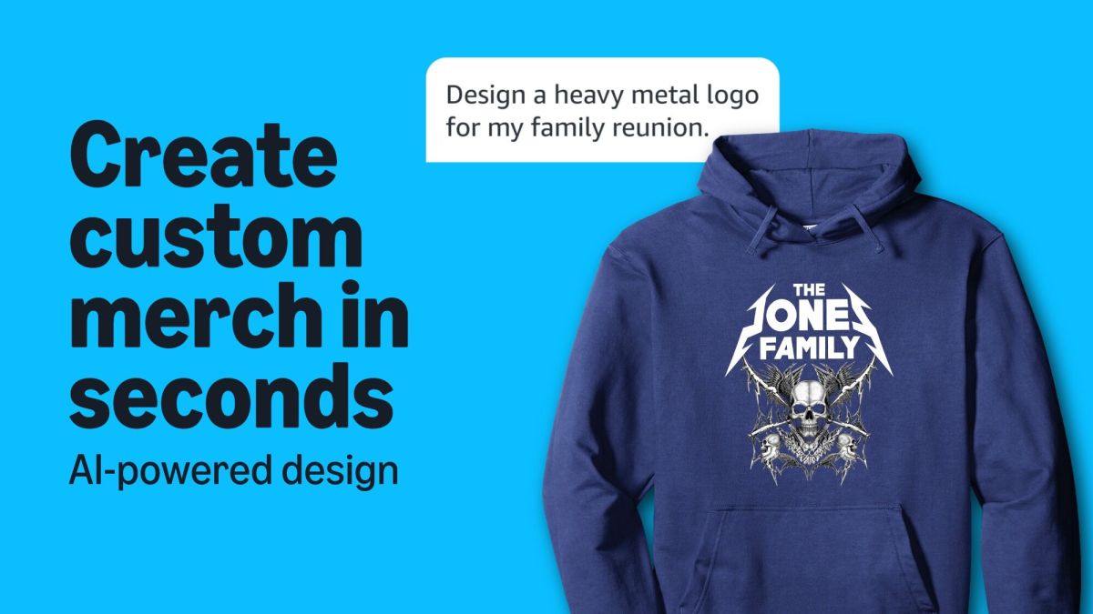 Amazon introduces AI-powered custom merchandise design in its Shopping app, integrated with Merch on Demand print-on-demand service