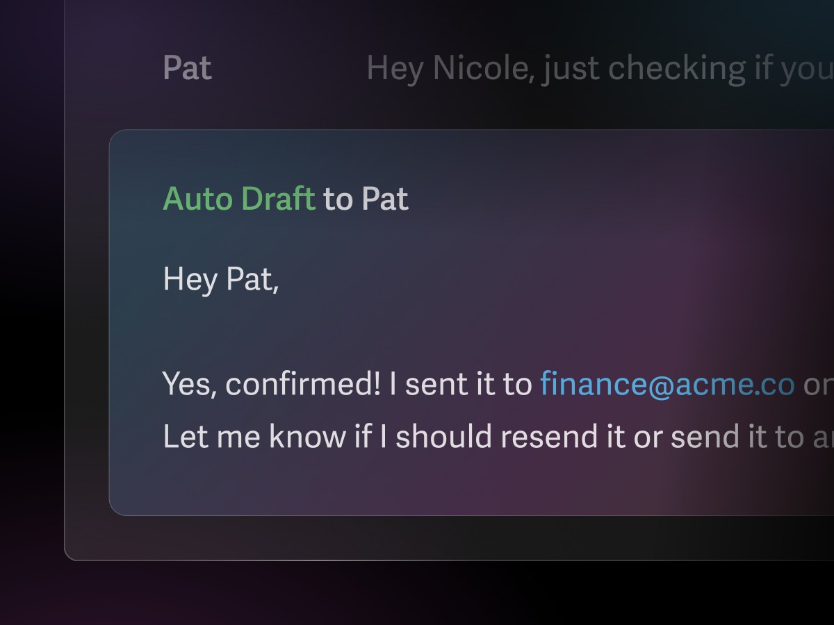 Superhuman's AI auto-draft now sounds human enough to send