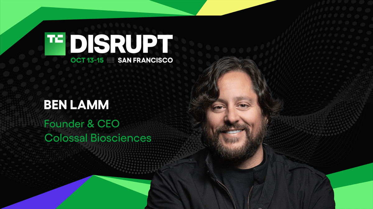 Colossal CEO Ben Lamm to debate AI de-extinction at Disrupt 2026