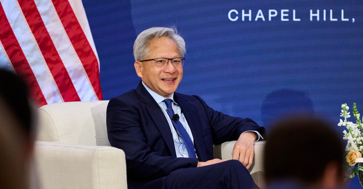 Jensen Huang puts Trump on speakerphone to say robots won't take over
