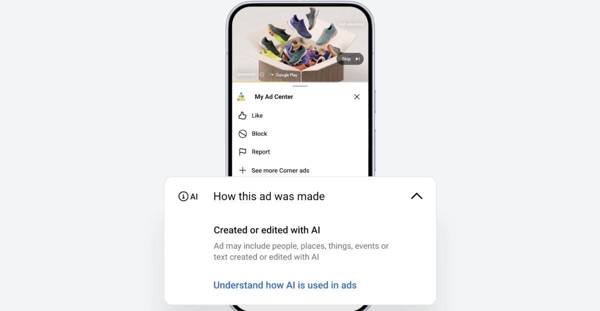 Google adds AI disclosure labels to ads across Search, Discover, YouTube