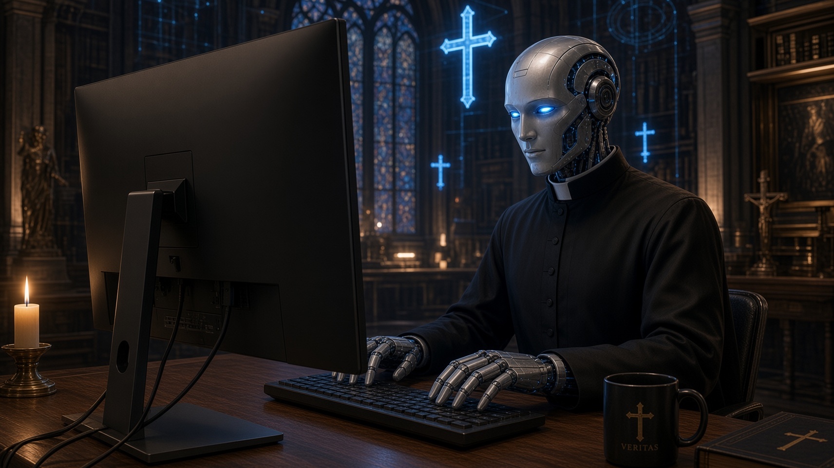 AI priest exposed: Substack flags AI-written columns