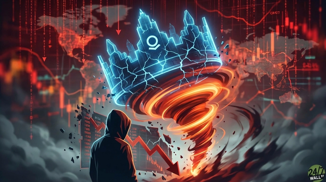 Palantir shares plunge 7% Thursday as Anthropic's new AI model intensifies competitive pressure in the artificial intelligence sector.